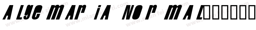 Algemaria Normal字体转换